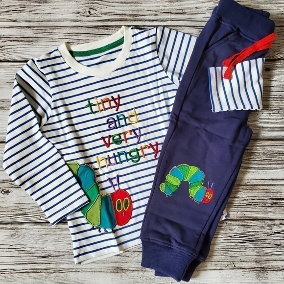 Eric Carle The Very Hungry Caterpillar Embroidered Top and Pants Set - Picture 6 of 10